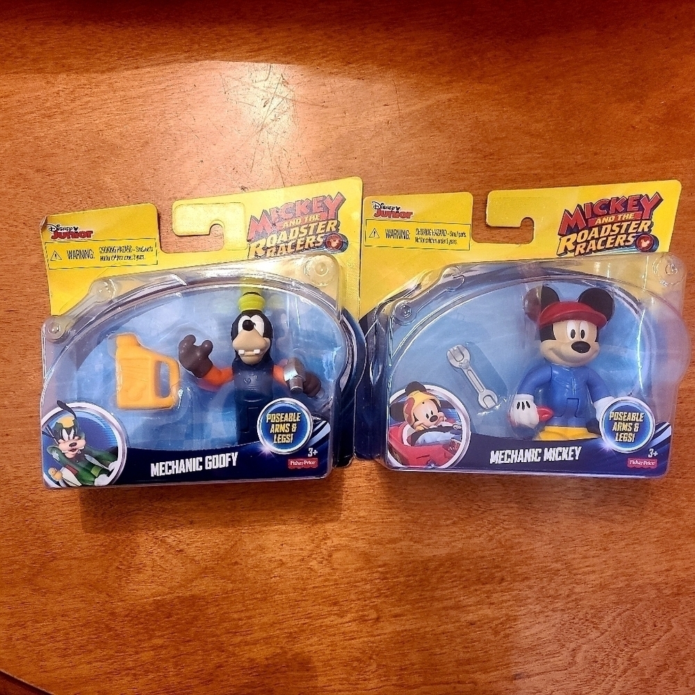 *3 for $30* Mickey MOUSE Roadster Mechanic Toys - Disney - goofy